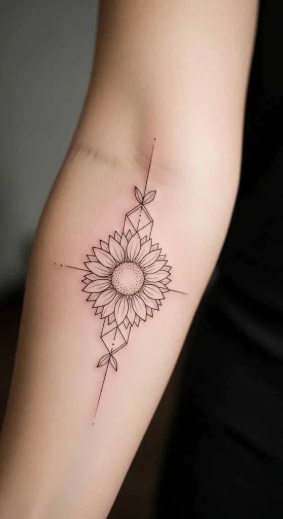 Minimalist Sunflower