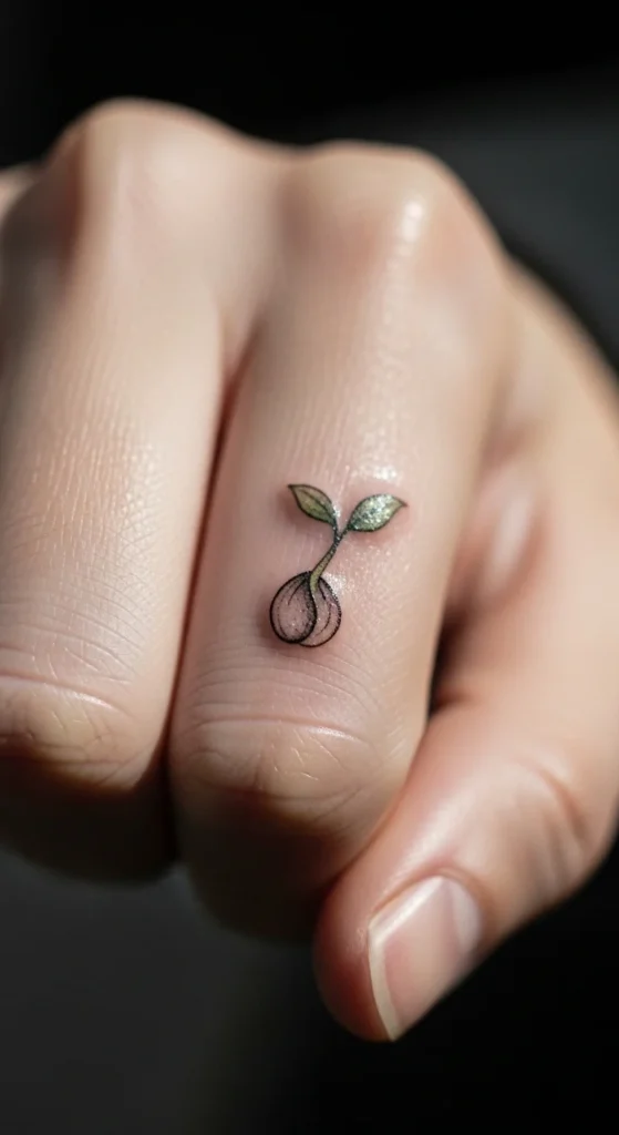Seed Sprout Tattoo