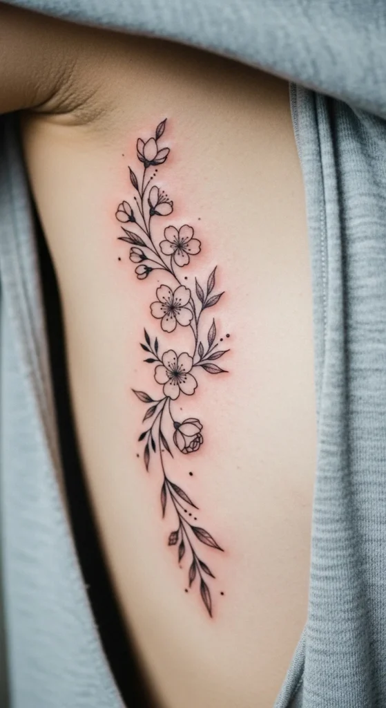 Soft Floral Silhouette