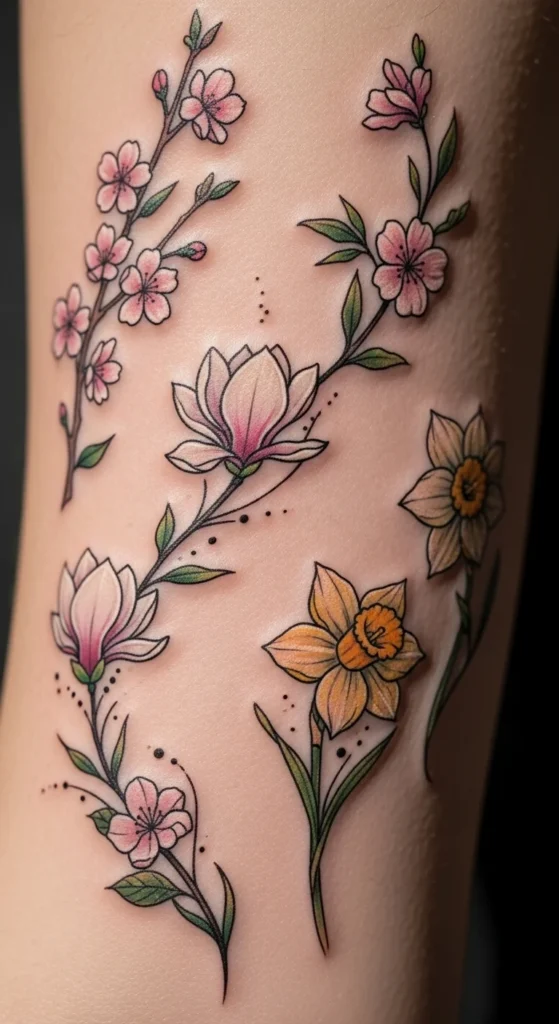 Spring Bloom Tattoos