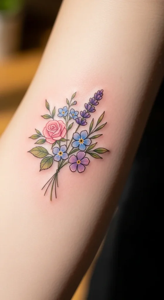 Spring Bouquet Tattoo