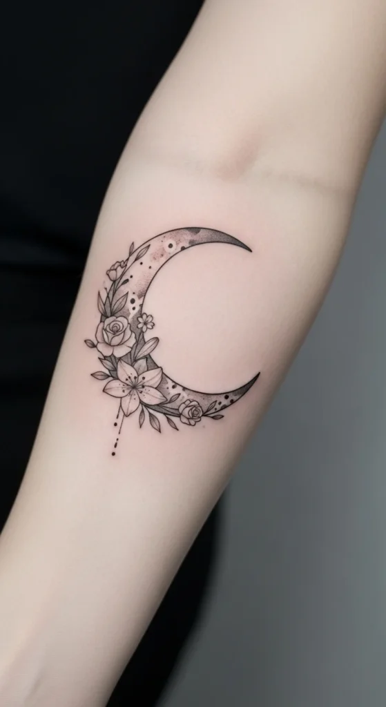 Spring Moon with Floral Touch