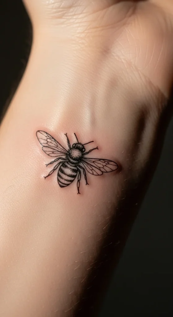 Tiny Bee with Thin Wings