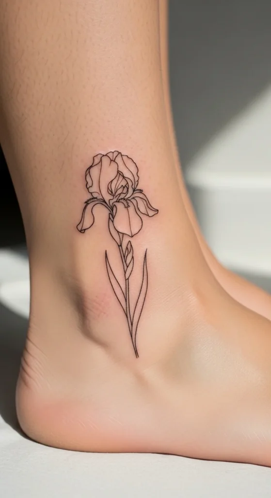 Tiny Iris on the Ankle