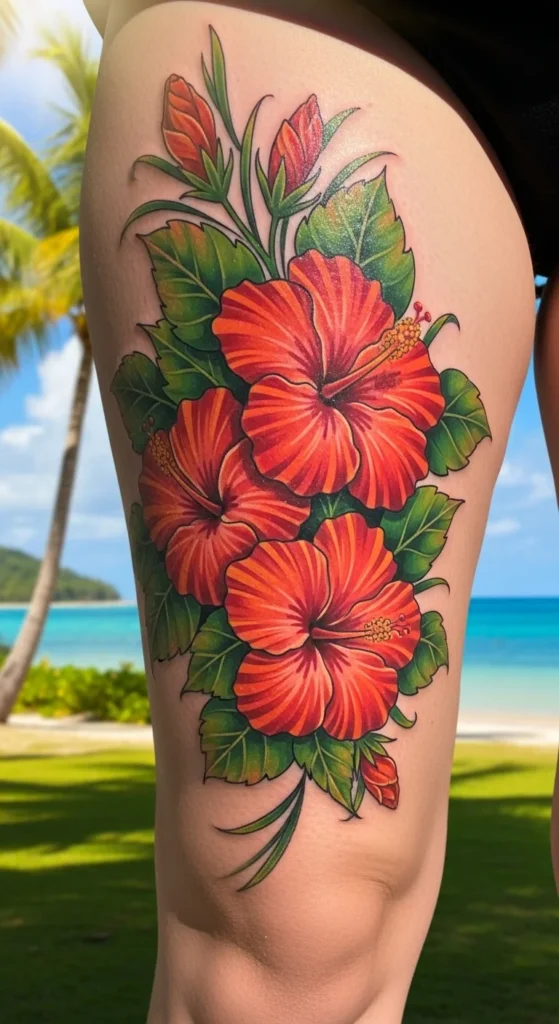 Tropical Hibiscus Cluster