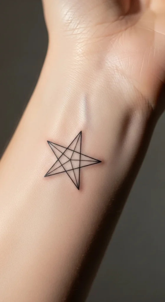 how to create simple star tattoos